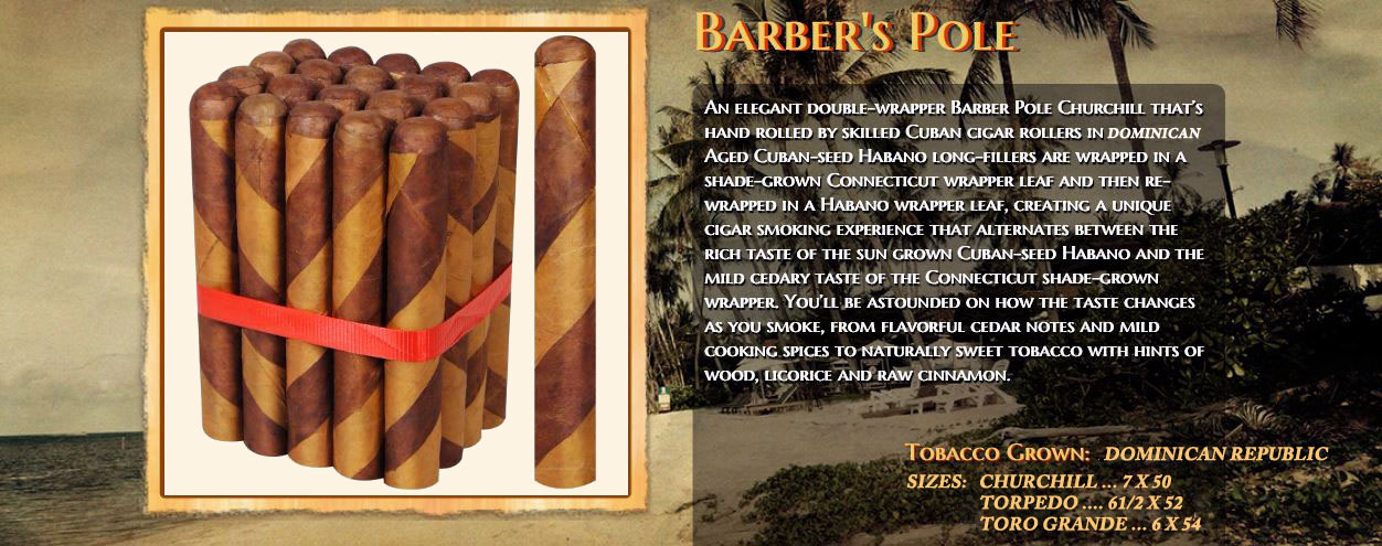 Barber Pole Premium-Dual Wrap Cigars